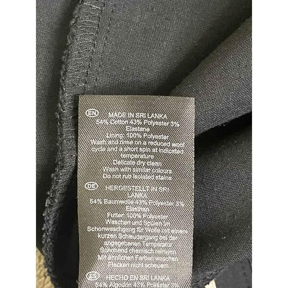 Hobbs London Black Annie Trouser Pants, size 10, MSRP $165